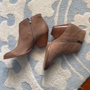 Frye block heel bootie